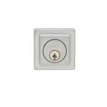 Delf Trade Satin Chrome Contemporary Square Single Cylinder Deadbolt