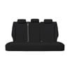 For Isuzu D-Max D Max Dual Cab 2012-2020 TRADIES REAR Black Canvas Seat Covers Black