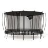 VULY Thunder 2 XXL 17.5ft Springless Trampoline with Enclosure - Round Kids Trampolines Bundle With Shade Cover & Basketball Set