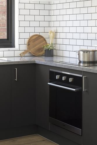 Oven and induction cook top with pot