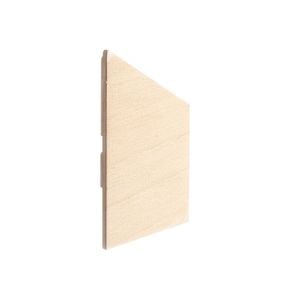 DECO 50 x 80mm Curly Birch Angle Right DecoBatten End Cap
