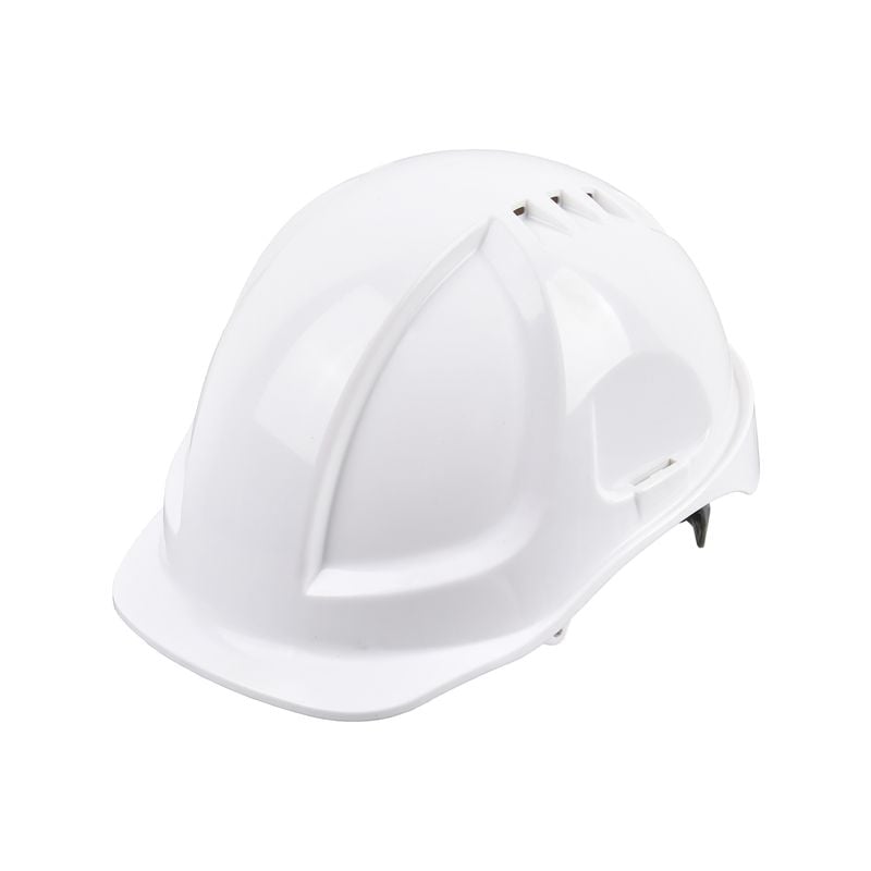White Vented Safety Helmet