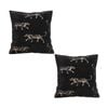 SOGA 2X 50cm Black Throw Pillows – Elegant Decorative Cushions