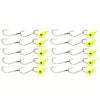 10x 40g TT Lures Bait Trolling Size 6/0 Tarpon Hooks Mackeral Rig - Chartreuse