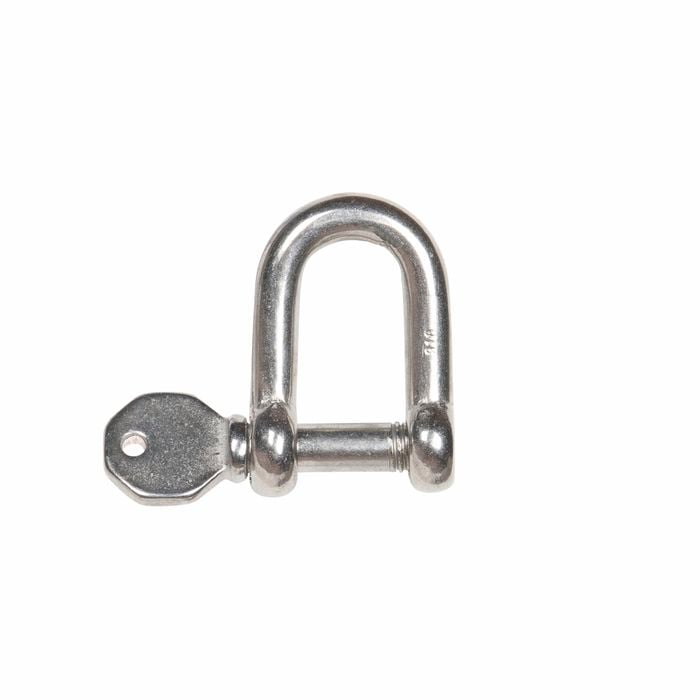 Taskmaster 8mm Stainless Steel Cap Pin D Shackle