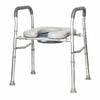 Over Toilet Aid With Cushioned Soft Seat - Adjustable Height & Sturdy Support For Elderly And Disabled, 130kg Capacity