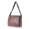 Tosca Vegan Leather Satchel Travel Shoulder Bag - Chocolate