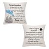Catzon 2 Pcs Linen Throw Pillow Covers for Dear Dad Birthday Gifts for Father-Set 15