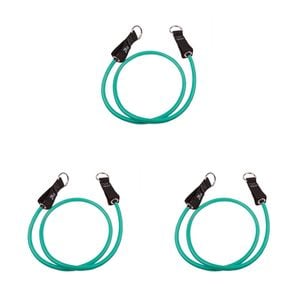 3PK GoFit Extreme Power Tube Home Gym Workout Strength Exercise 20lbs Cyan