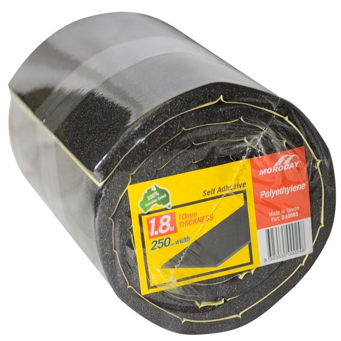 Moroday 250 x 10mm x 1.8m Adhesive Foam Roll