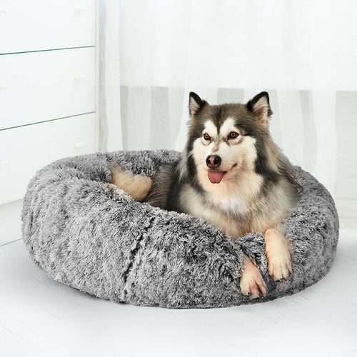 PaWz Upgraded 120x120x26cm Removable Cover Calming Bed in Charcoal Colour Bunnings Australia