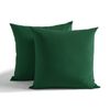 Dreamaker 250TC Cotton & Recycled Polyester Blend European Pillowcase Twin Pack Hunter Green