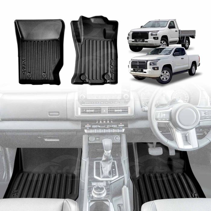 Floor Mats for Mitsubishi Triton MV Single Cab & Club Cab 2024-Onwards Cargo Car Trunk Tray