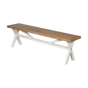 1825 Interiors Byron Bench Reclaimed Pine For 1800 Dining Table Two-Tone 160cm