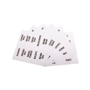Appetito Clear Pantry Labels - Pack Of 60