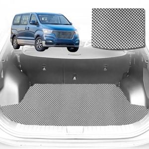 6D Diamond Car Boot Mat for Hyundai iMAX TQ2007-Current-Cargo Mat-Grey-Outback GT