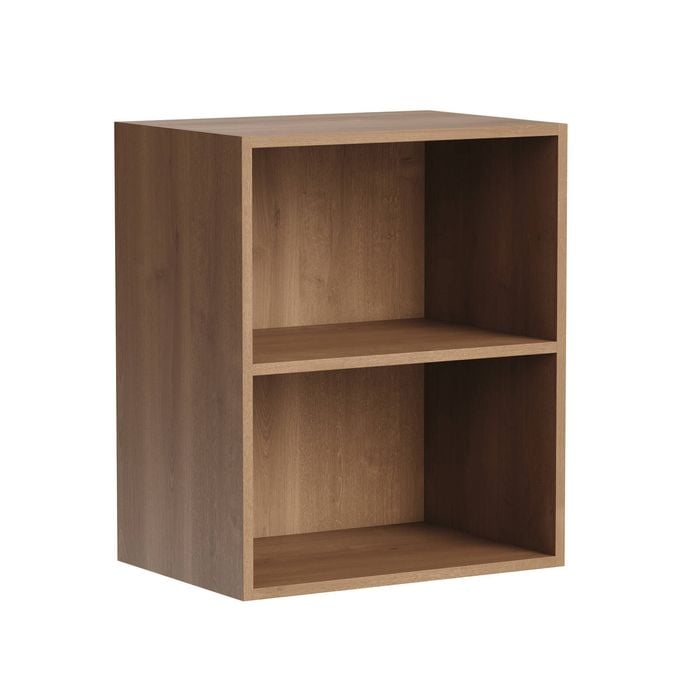 Kaboodle 700-799mm Cajun Oak Customisable Deep Wall Open Shelf