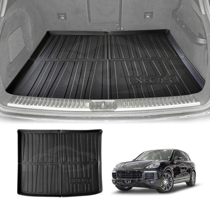 3D All Weather Boot Liner for Porsche Cayenne 2010-2017 SUV Heavy Duty Cargo Trunk Mat Tray