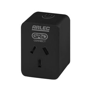 Arlec Grid Connect Black Smart Plug In Socket With Energy Meter 