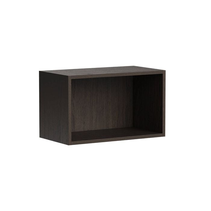 Kaboodle 600-699mm Truffle Oak Customisable Slimline Open Shelf