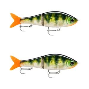 2x Rapala Super Shadow Rap Glide 11cm Jointed Swimbait Lures - Live Perch