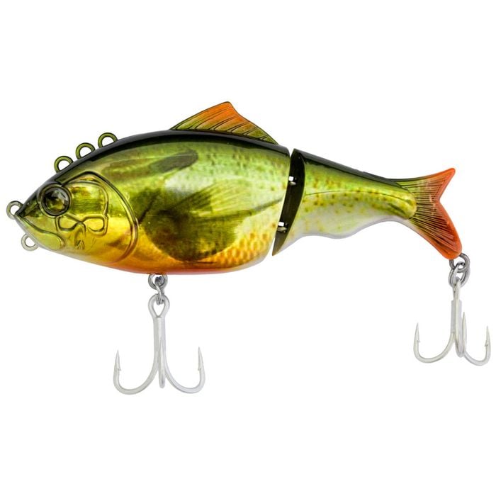130mm Bone Focus Jointed Swimbait Fishing Lure - Red Breasted Sunfish