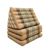 Jumbo Thai Triangle Pillow 3 Fold - Handmade Kapok Daybed Cushion - Cream