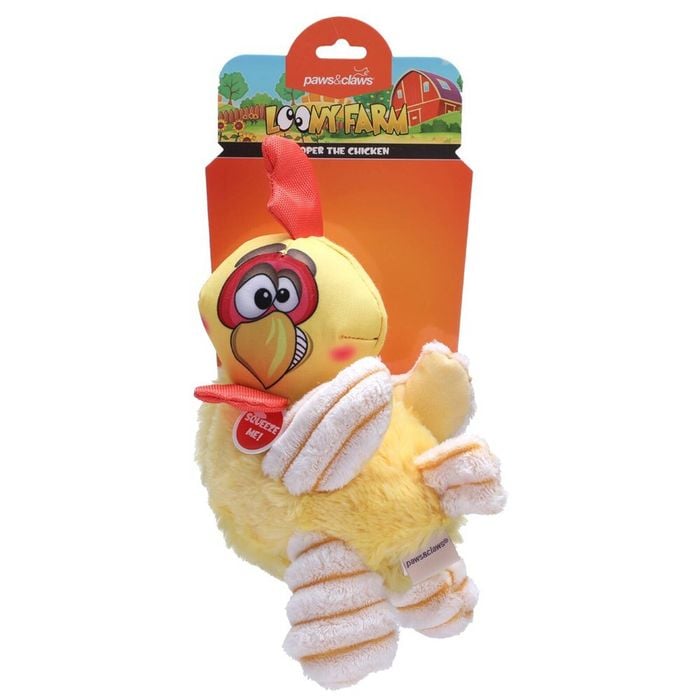 Paws Claws 28cm Loony Farm Dog/Pet Plush Toy Assorted Bunnings