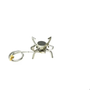 NNEOBA Infrared Mini Camping Stove Folding Split Burner Silver