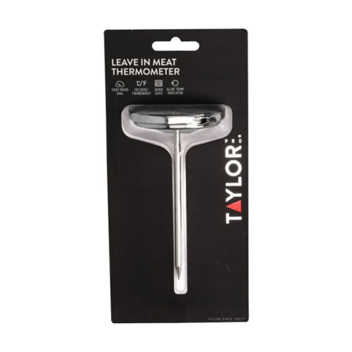 Taylor Stainless Steel Pro Leave-in Meat Thermometer W/ Face Features 13x7.5x6cm
