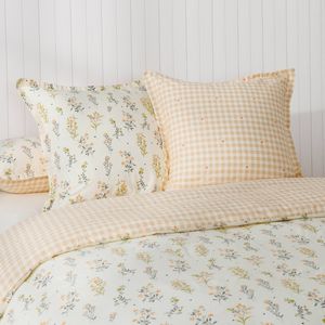 Dreamaker Wildflower Cotton Reversible Tailored European Pillowcase Twin Pack