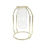Jack 125 x 100 x 185mm Circle Gold Plant Propagation Vase