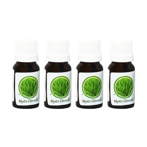 4PK HEM Home Fragrance Scented Smelling Oil Bottle 10ml Mystic Citronela