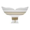 Cape 61cm Timber Whale Tail Home Decorative Wall Hanging Display Art White/Brown