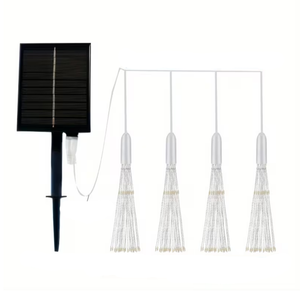 Lifebay Christmas Solar Hanging LED Star Burst Lights (4pcs)