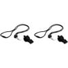 2PK Fox 40 Summit Classic Whistle w/ Breakaway Lanyard Black