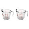 2x Anchor Hocking 250ml/1-Cup Glass Measuring Jug Small Clear
