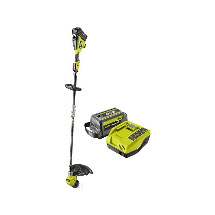 Ryobi 36V 6.0Ah 38/43cm HP WhisperBrushless Line Trimmer Kit