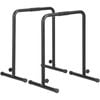 VEVOR Dip Bar Black Heave Duty with Adjustable Height for Strength Training Gym