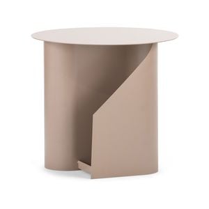 Zeke 45cm Taupe Round Side Table