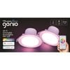 Mirabella 9W 750Lm RGBW IP44 1.2m Flex & Plug Genio Smart Wi-Fi Dimmable Downlight - 2 Pack