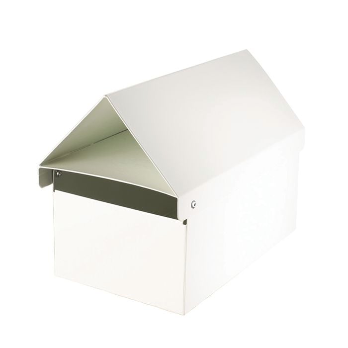 Sandleford White Crest Economy Post Mounting Letterbox