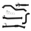 Ignite Exhausts Turbo Back For Isuzu D-max 3l 3" No Cat & Hotdog Black Aluminised Steel