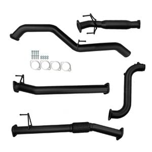Ignite Exhausts Turbo Back For Isuzu D-max 3l 3" No Cat & Hotdog Black Aluminised Steel