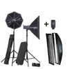Elinchrom D-lite Rx4/rx4 Softbox Set W/ Xlite 30x140 Umb Strip W/ Grid & Mask