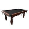 Topone 7ft Slate Pool Table Classic Billiard Table With Solid Wood Frame, Luxury Walnut Frame & Full Accessories - Black