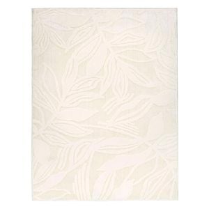 Loopsie-330cm X 240cm-bessant Leafy Cream And Beige Washable Rug