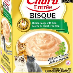 Inaba Churu Entree Bisque Chicken with Tuna Wet Cat Food 6 x 50g
