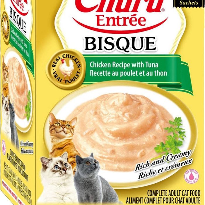 Inaba Churu Entree Bisque Chicken with Tuna Wet Cat Food 6 x 50g