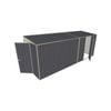 Build-a-Shed 1.5 x 5.2 x 2m Hinged Door Tunnel Shed with Hinged Side Door - Grey